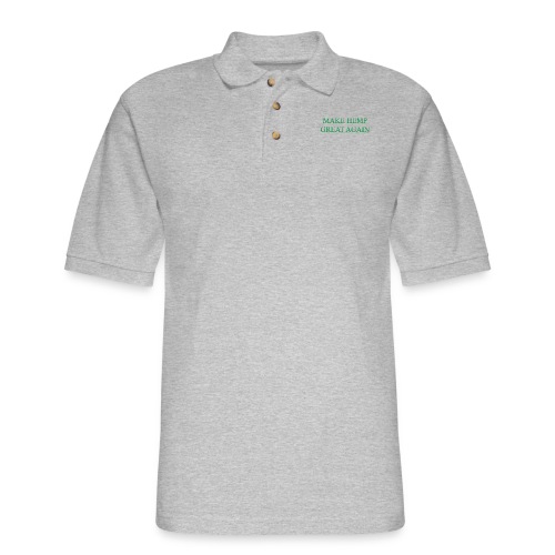 Make Hemp Great Again™ GREEN - Men's Pique Polo Shirt