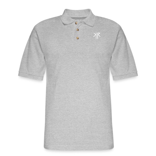 KR white - Men's Pique Polo Shirt