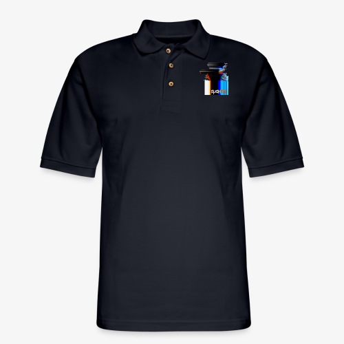 Chroma Glitch - Men's Pique Polo Shirt