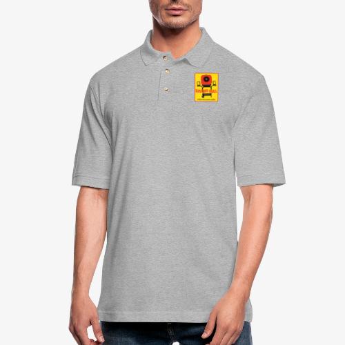 Rhythm Grill patch logo - Men's Pique Polo Shirt