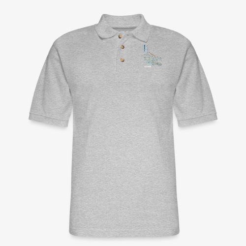 Vertical Glitch - Men's Pique Polo Shirt