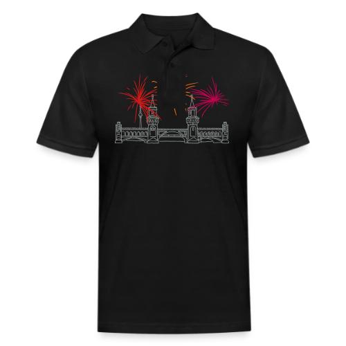 Oberbaum Bridge in Berlin - Men's Pique Polo Shirt