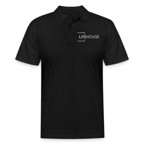 LH Logo White - Men's Pique Polo Shirt