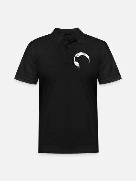 Roller Skater - Men's Pique Polo Shirt - black