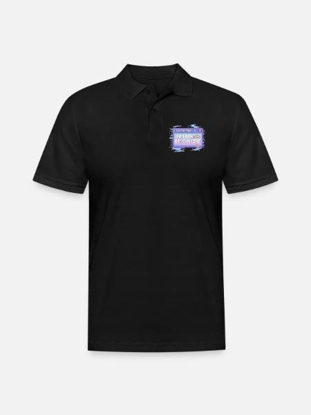 Better Days Ahead Pixel Retro - Men's Pique Polo Shirt - black