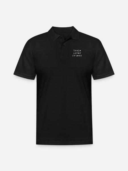 Home Lover Friend - Men's Pique Polo Shirt - black