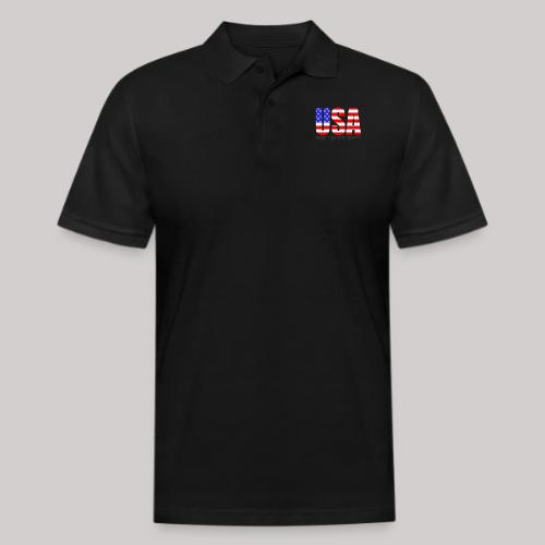 USA Home Of The Brave - Men's Pique Polo Shirt