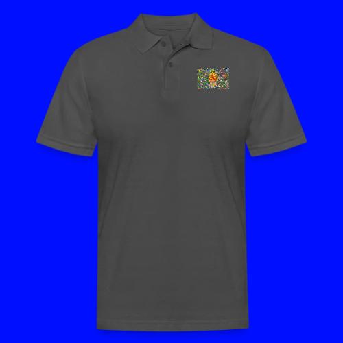 Nik Caesar Poster 10 17 2019 transparent backgro - Men's Pique Polo Shirt