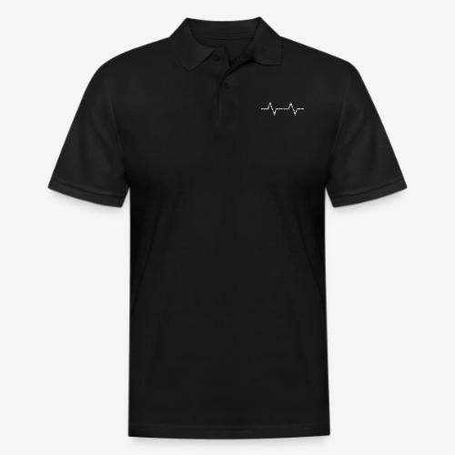 Bike Chain Heartbeat - Men's Pique Polo Shirt