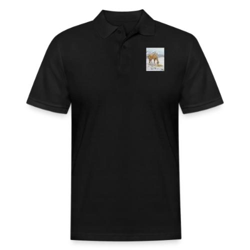 Horse grazing - Men's Pique Polo Shirt