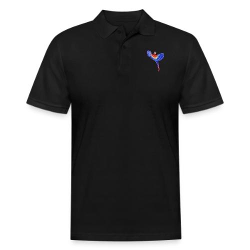 Scarlet macaw parrot - Men's Pique Polo Shirt