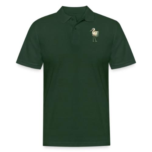 Great Blue Heron - Men's Pique Polo Shirt