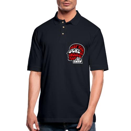 Free Thinking, Authentic Living! - Men's Pique Polo Shirt