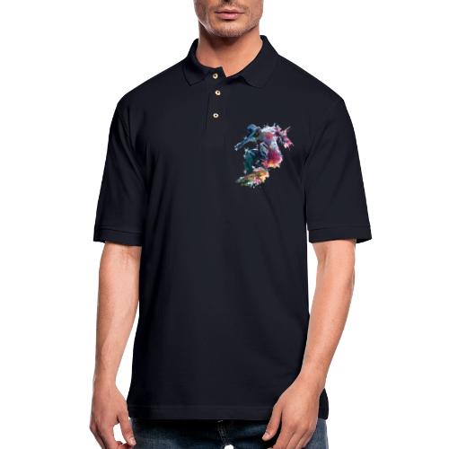 Skateboarding: Ride the Colors - Men's Pique Polo Shirt