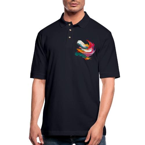 Colorful brushstrokes - Men's Pique Polo Shirt