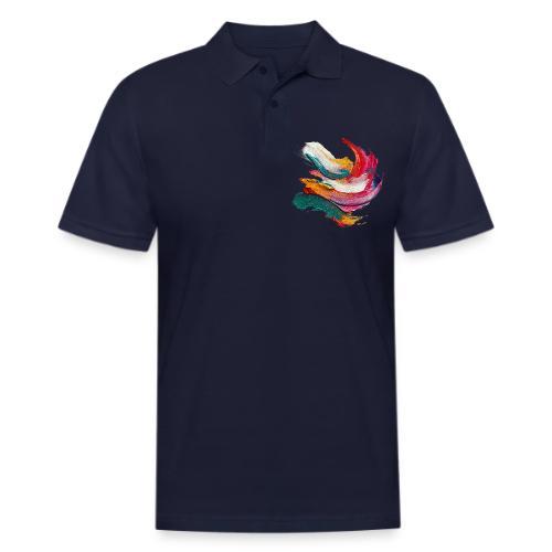 Colorful brushstrokes - Men's Pique Polo Shirt