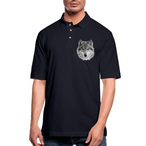 Frost-Eyed Alpha - Men's Pique Polo Shirt