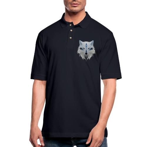 Ivory Grace Wolf - Men's Pique Polo Shirt
