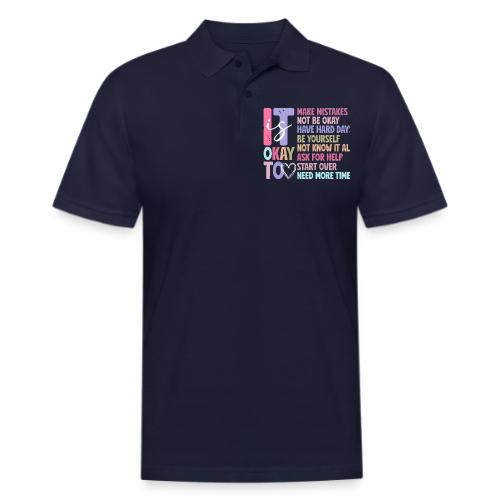 Harmony Collection - It s Okay To Make Mistakes - Men's Pique Polo Shirt