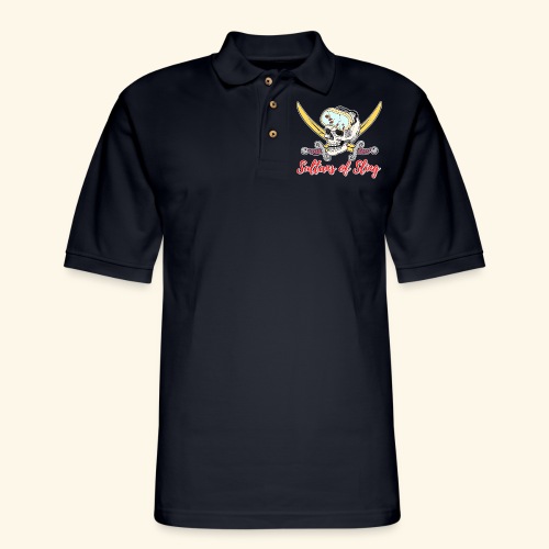 Sultans Skully Logo - Men's Pique Polo Shirt