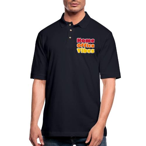 Home Office Vibes Remote Work Design - Men's Pique Polo Shirt