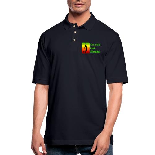La vie est belle - Men's Pique Polo Shirt