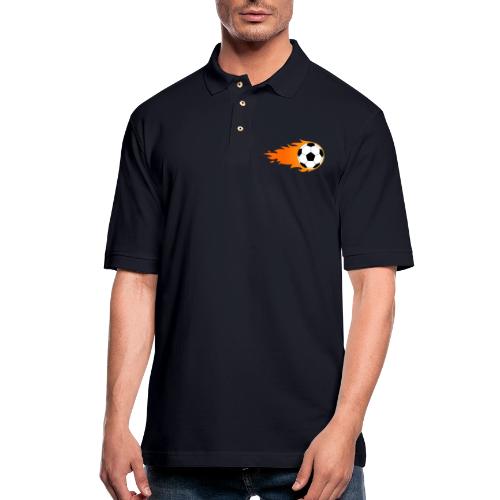 Soccer Ball - Men's Pique Polo Shirt