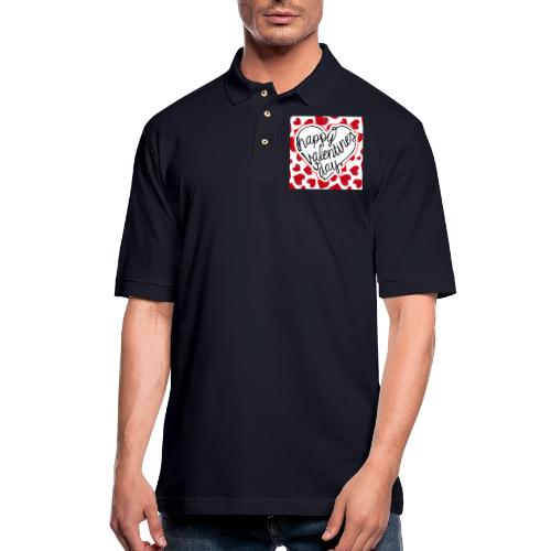 Valentine's Day Designs, February 14, Love Friends - Men's Pique Polo Shirt