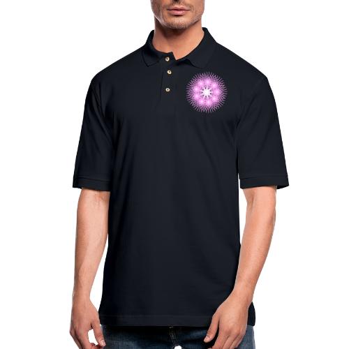 Detoxifier (Edge): Pink - HealingCodeShop.com - Men's Pique Polo Shirt