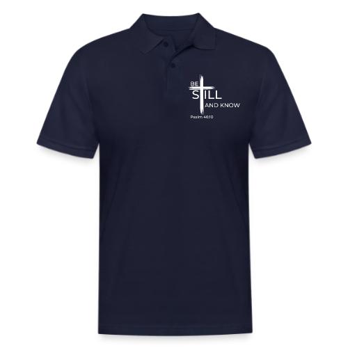 Be still and know that I AM GOD - Psalm 46:10 - Men's Pique Polo Shirt