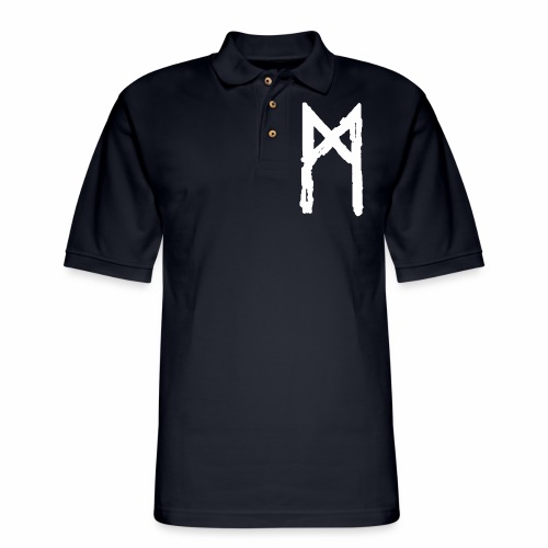 Elder Futhark Rune - Letter M - Men's Pique Polo Shirt