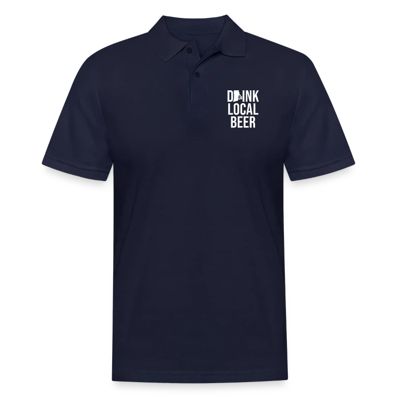 Drink Local Beer - Rhode Island - Men's Pique Polo Shirt