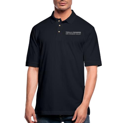 2020 TOC Rectangle SJVTESLA WHT - Men's Pique Polo Shirt