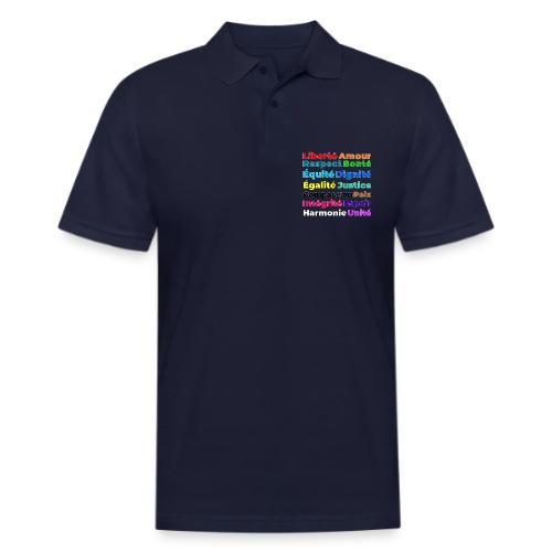 Words of Light - Men's Pique Polo Shirt