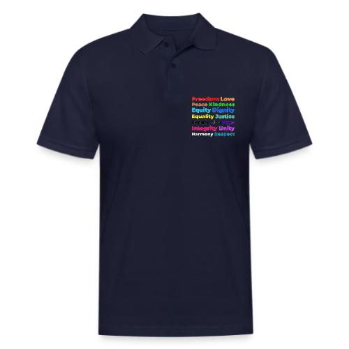 Words of Light - Men's Pique Polo Shirt