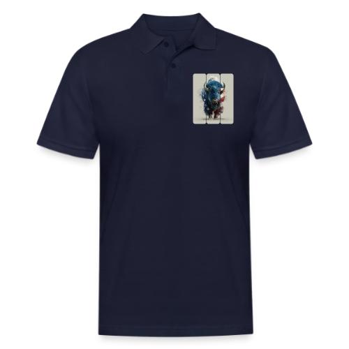 USA: Spirit of the Plains - Men's Pique Polo Shirt