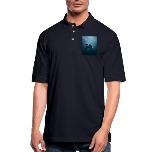 Orca Ocean Wildlife Design - Men's Pique Polo Shirt