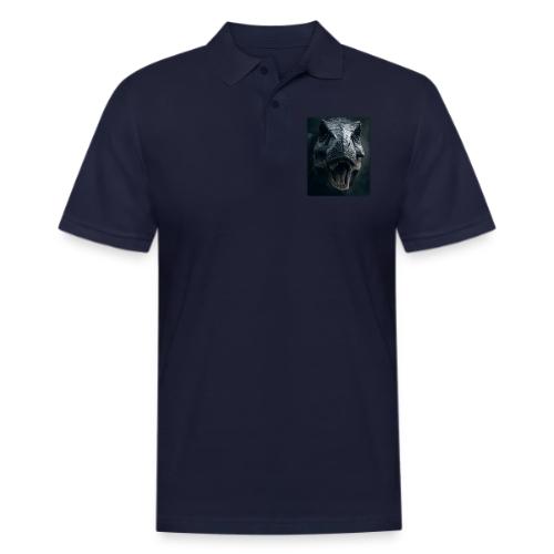 T Rex Cinematic Close-Up Design - Men's Pique Polo Shirt