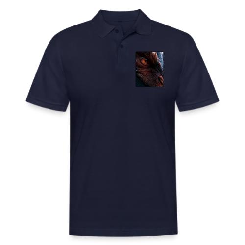Fierce Ancient Dragon Portrait Design - Men's Pique Polo Shirt