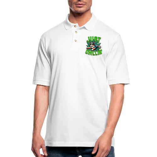 Just Chillin - Men's Pique Polo Shirt