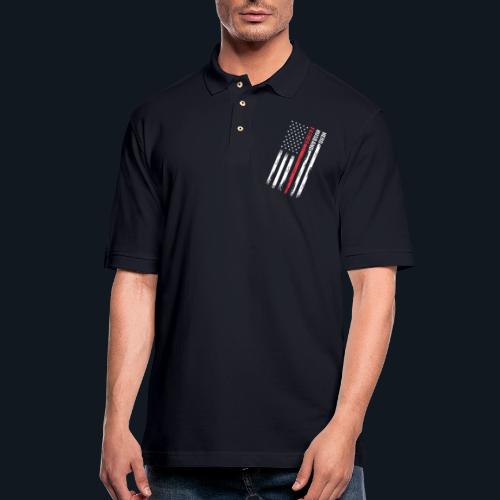 American Best Dad Hero Husband Father - Men's Pique Polo Shirt