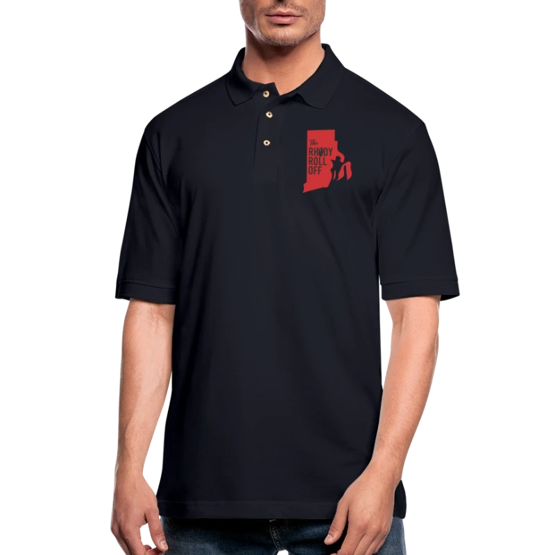 Rhody Roll Off - Men's Pique Polo Shirt