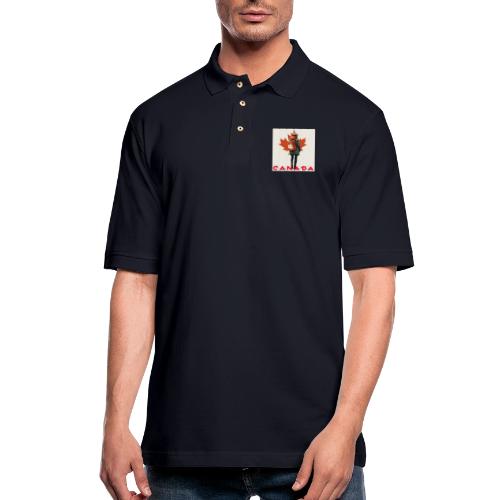 Canada: Proud Canadian Woman - Men's Pique Polo Shirt