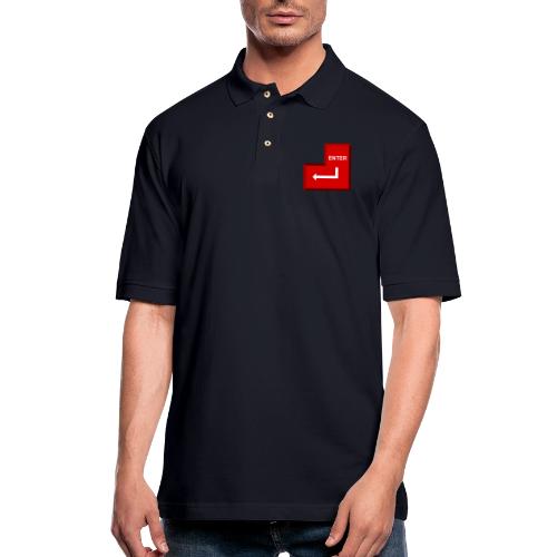 Just Press Enter - Men's Pique Polo Shirt