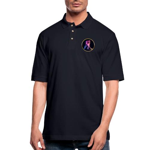 Hockey: Neon Ice Rush - Men's Pique Polo Shirt