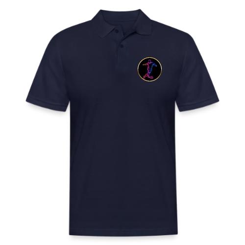 Neon Soccer Flow - Men's Pique Polo Shirt