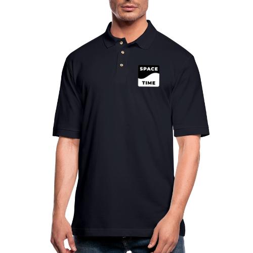 Space-time: Warped Reality - Men's Pique Polo Shirt