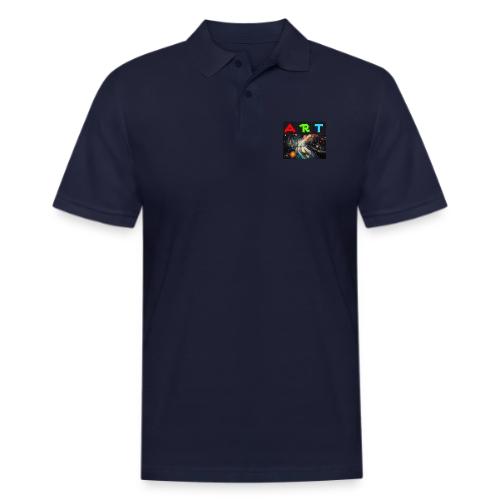 Swirls of Colorful Art - Men's Pique Polo Shirt