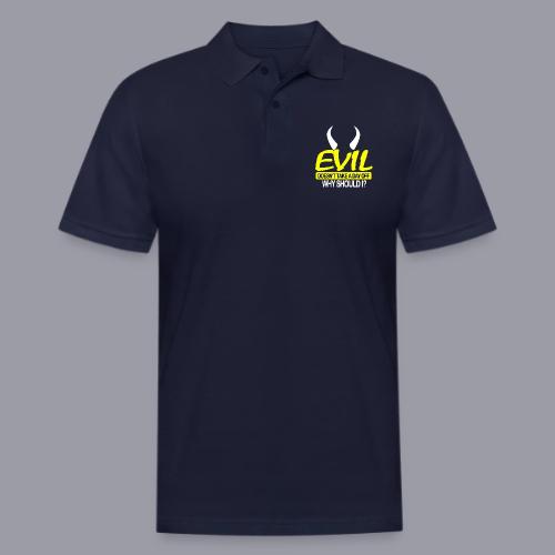 EVIL DOESN'T TAKE A DAY OFF - Men's Pique Polo Shirt
