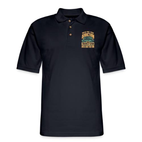Break free from addiction - Men's Pique Polo Shirt